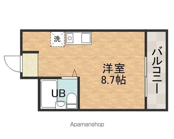 春日アメニティ(ワンルーム/2階)の間取り写真