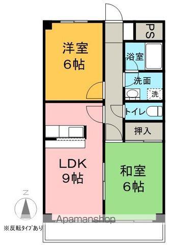 ウエストサイドレジデンスヤマシチ(2LDK/1階)の間取り写真