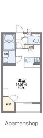レオパレスクローバー(1K/2階)の間取り写真