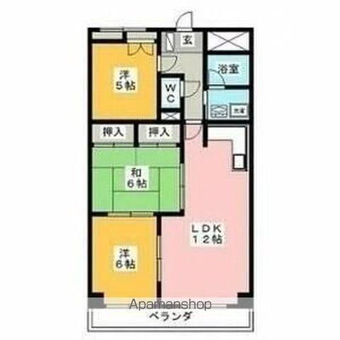 THE T.O.M(3LDK/5階)の間取り写真