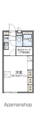 レオパレスマロンハイツⅡ(1K/1階)の間取り写真