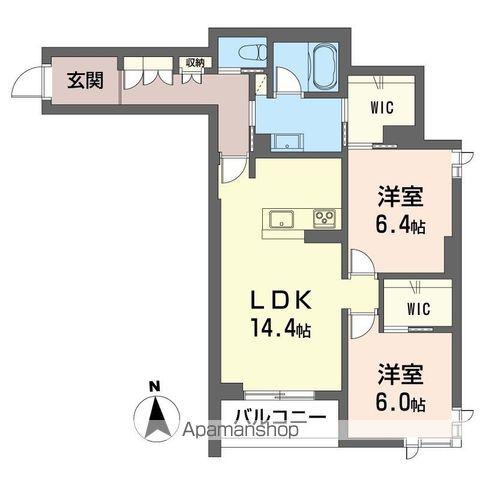 シャーメゾン戸田(2LDK/2階)の間取り写真