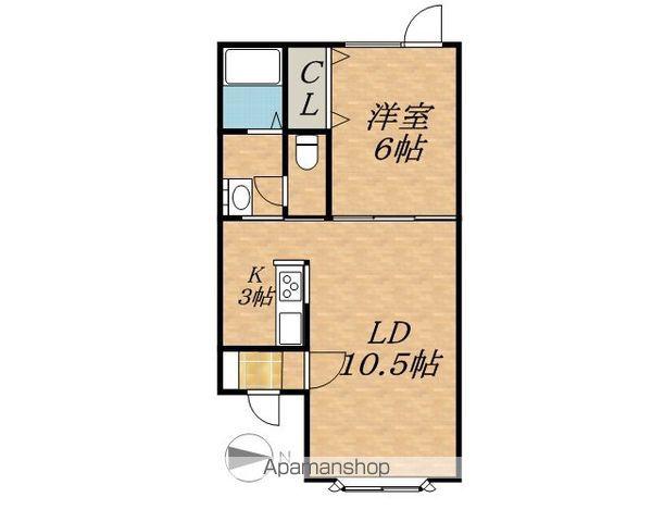 ALFAGE(1LDK/1階)の間取り写真