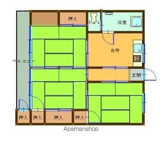 第2城山ビル(3DK/4階)の間取り写真