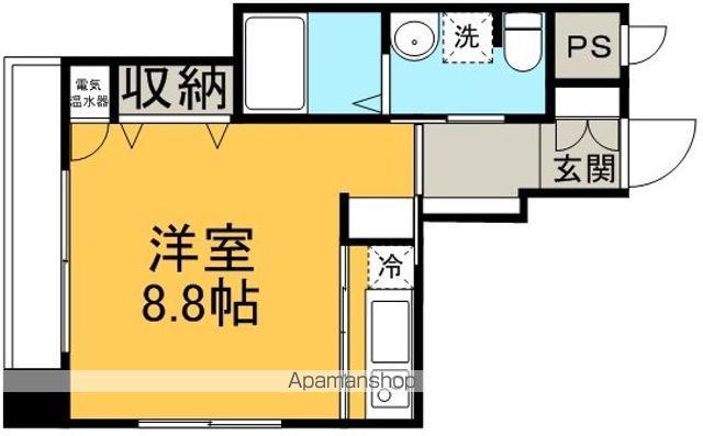 クルーカ(ワンルーム/4階)の間取り写真