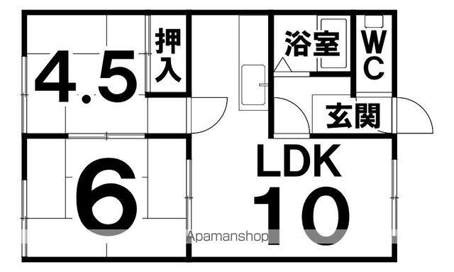 森マンション(2LDK/2階)の間取り写真