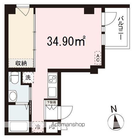 コリドールバリ(1LDK/4階)の間取り写真