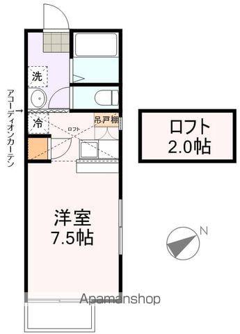 サニーライフ砂押(1K/1階)の間取り写真