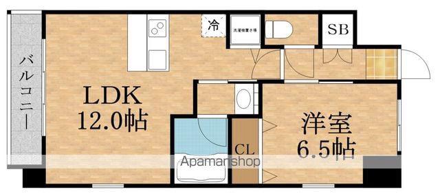 PREGIO内代(1LDK/4階)の間取り写真
