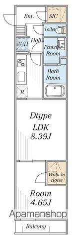 リブリ・綾瀬(1LDK/3階)の間取り写真