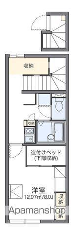 レオパレスアトリオ B(1K/2階)の間取り写真