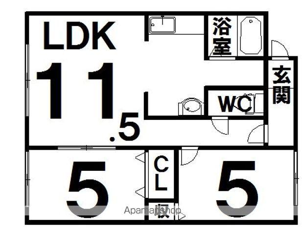 鈴木マンションD(2LDK/2階)の間取り写真