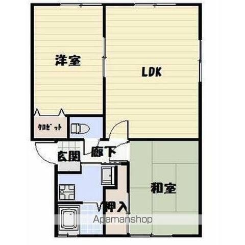 ソレジオ本村(2LDK/2階)の間取り写真