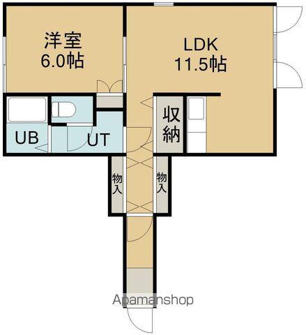 ファミールⅡ(1LDK/2階)の間取り写真