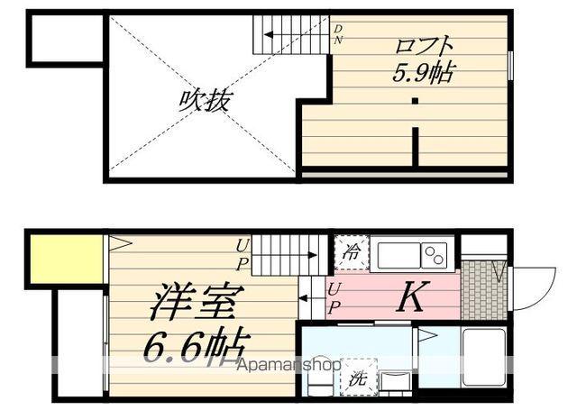 ARK福岡歯科大前(ワンルーム/1階)の間取り写真