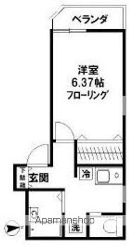 エマーブル(1K/1階)の間取り写真