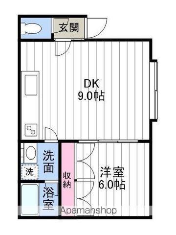 ホワイトコートカヤ13(1LDK/2階)の間取り写真