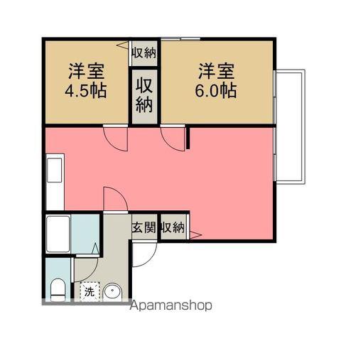フェアステージビッグホリデー(2LDK/1階)の間取り写真
