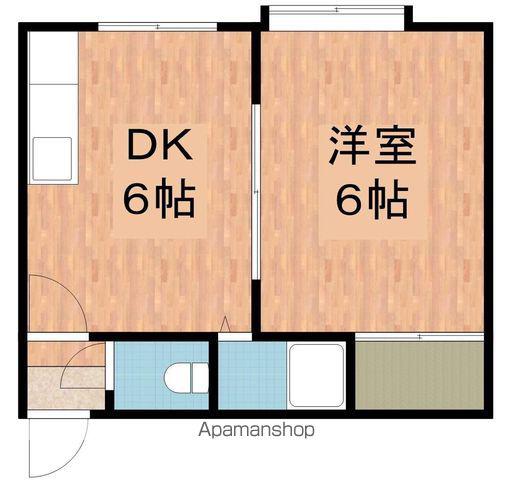 ビックスリーハイツ(1DK/2階)の間取り写真