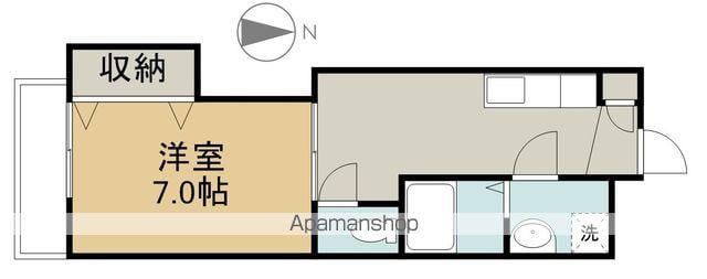 コーポ住吉Ⅱ(1DK/1階)の間取り写真