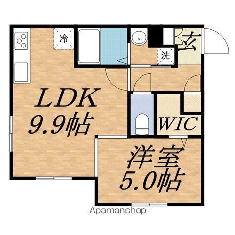 ノーチェ(1LDK/4階)の間取り写真