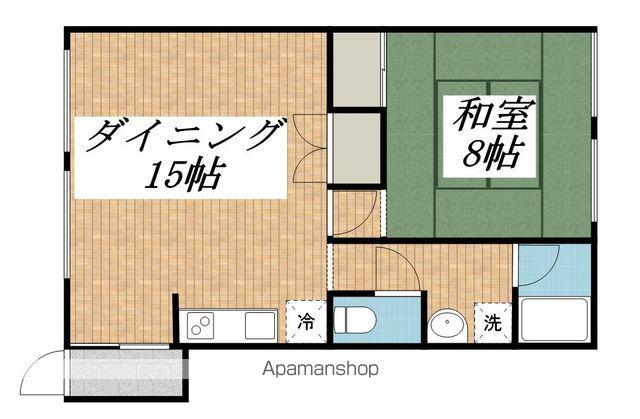 高尾崎ハイツ(1LDK/1階)の間取り写真
