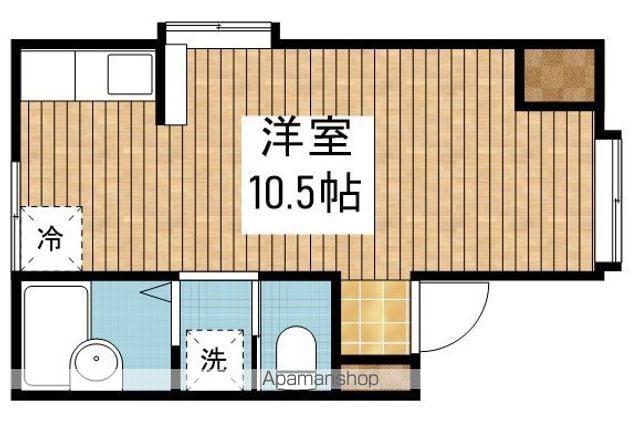 シエスタユキ(ワンルーム/1階)の間取り写真