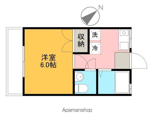 プランドール(1K/1階)の間取り写真