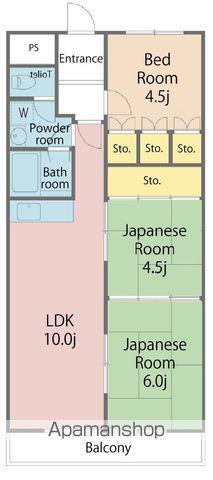 リアライズ鳴門(3LDK/6階)の間取り写真