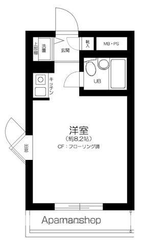 ハイネスプラザ新宿5(ワンルーム/4階)の間取り写真