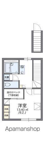 レオパレスアイミ1(1K/2階)の間取り写真