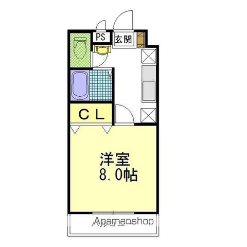 ライフステージ泉町(1K/2階)の間取り写真