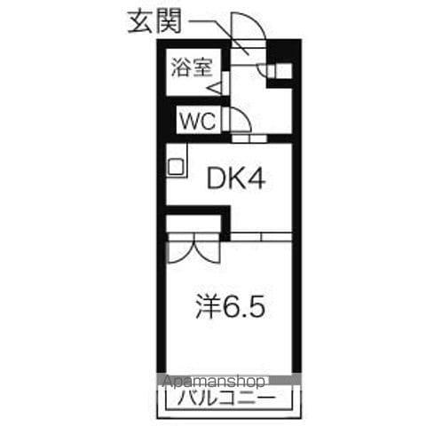メゾンドマルキーズ(1DK/1階)の間取り写真