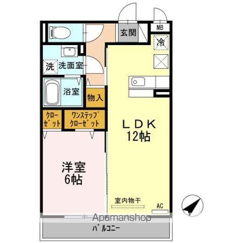 サンセッテ21(1LDK/1階)の間取り写真