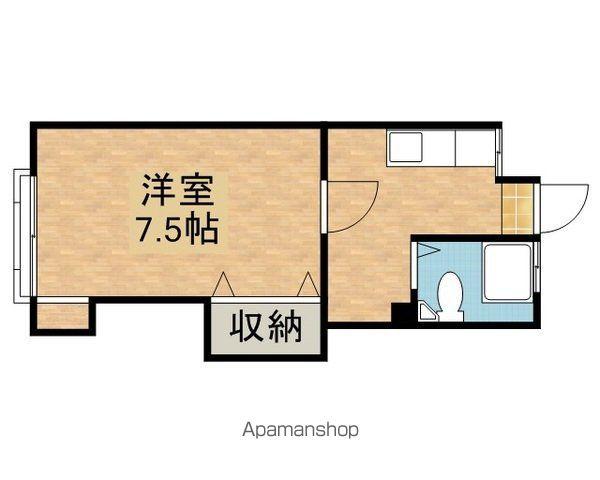 コーポ青葉(1K/1階)の間取り写真