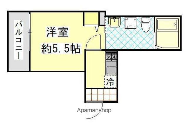 PORTO BLU(1K/1階)の間取り写真