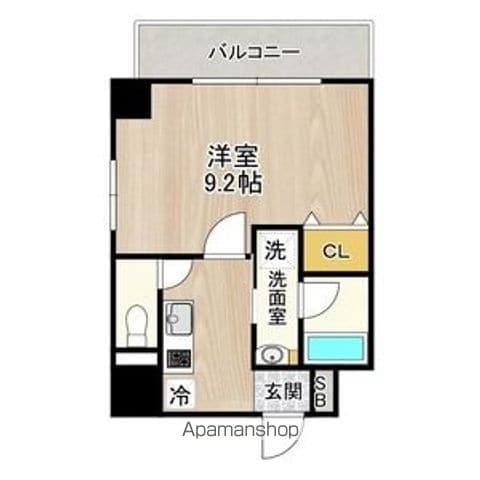 CITY SPIRE 名駅前(1K/6階)の間取り写真