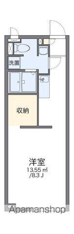 アルクリパリーザ T(ワンルーム/2階)の間取り写真