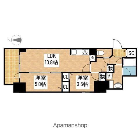 プレサンスTHE久屋大通レジェンド(2LDK/2階)の間取り写真