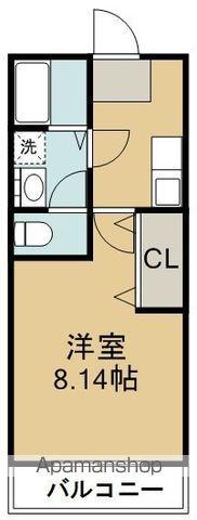 クレフラスト苦竹駅北(1K/2階)の間取り写真