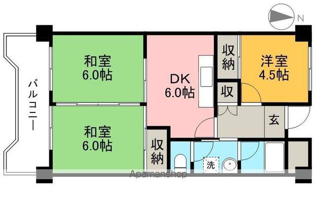 RICORSO JOYAMA(3DK/4階)の間取り写真