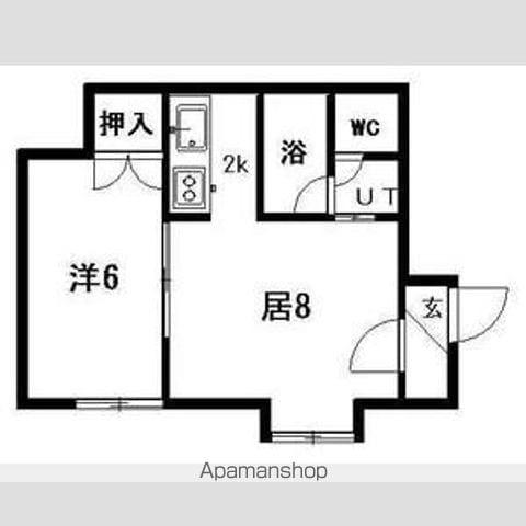 サンタペルシェ(1LDK/3階)の間取り写真