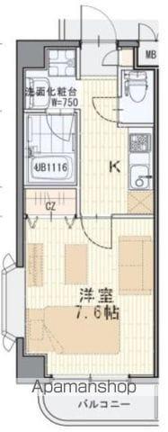 ミキマンション(1K/1階)の間取り写真