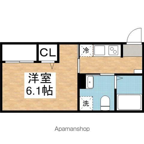 REVE今池(1K/2階)の間取り写真