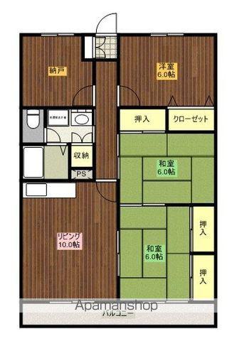 ルミエール吉村(3SLDK/2階)の間取り写真