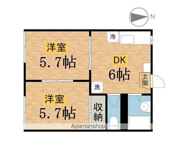 臼井ハイツ(2DK/1階)の間取り写真