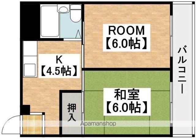 ウインライフ松原Ⅱ(2K/1階)の間取り写真