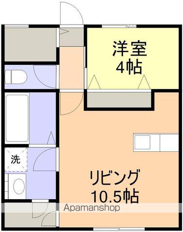 プレベールⅢ(1LDK/2階)の間取り写真