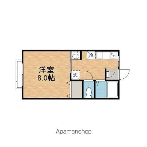 サニーハウスⅡ(1K/1階)の間取り写真