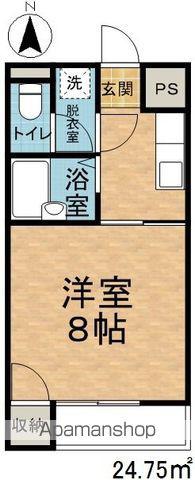 ロイヤルコーポ松本(1K/2階)の間取り写真